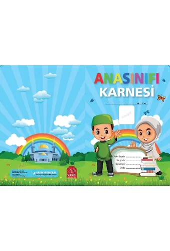 Anaokulu Karnesi Erkek Çocuk Mavi