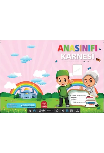 Anaokulu Karnesi Kız Çocuk Pembe