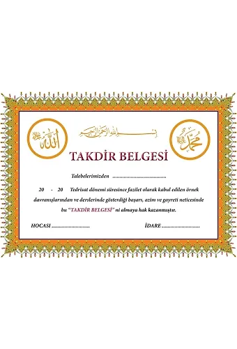 Takdir Belgesi