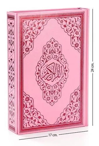 Kuranı Kerim Orta Boy Bilgisayar Hatlı 123 Pembe