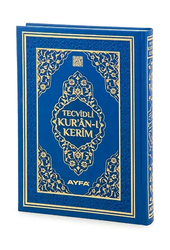 Tecvidli Kuranı Kerim  Termo Deri Rahle Boy Lacivert Renkl