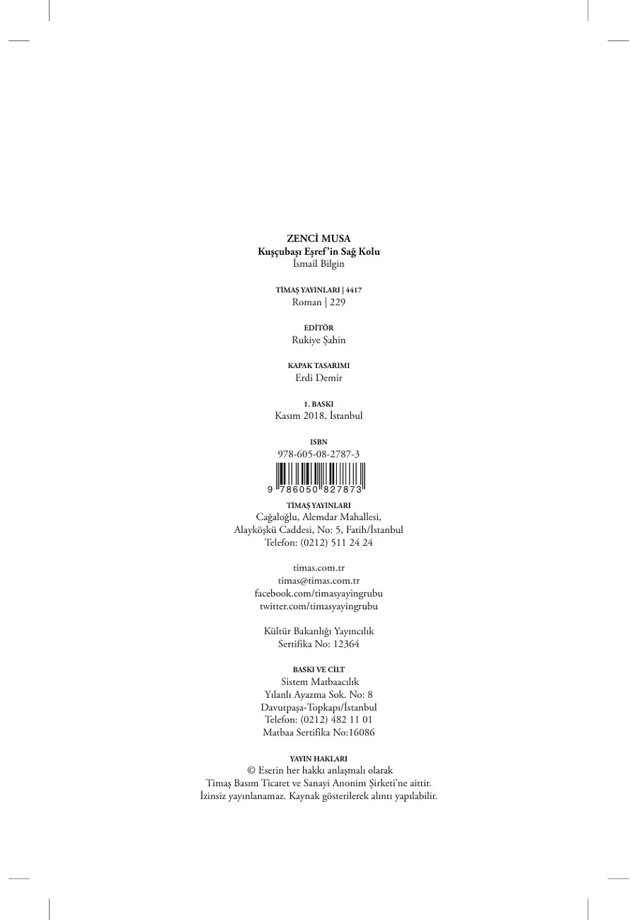 Zenci Musa – Sayfa 1