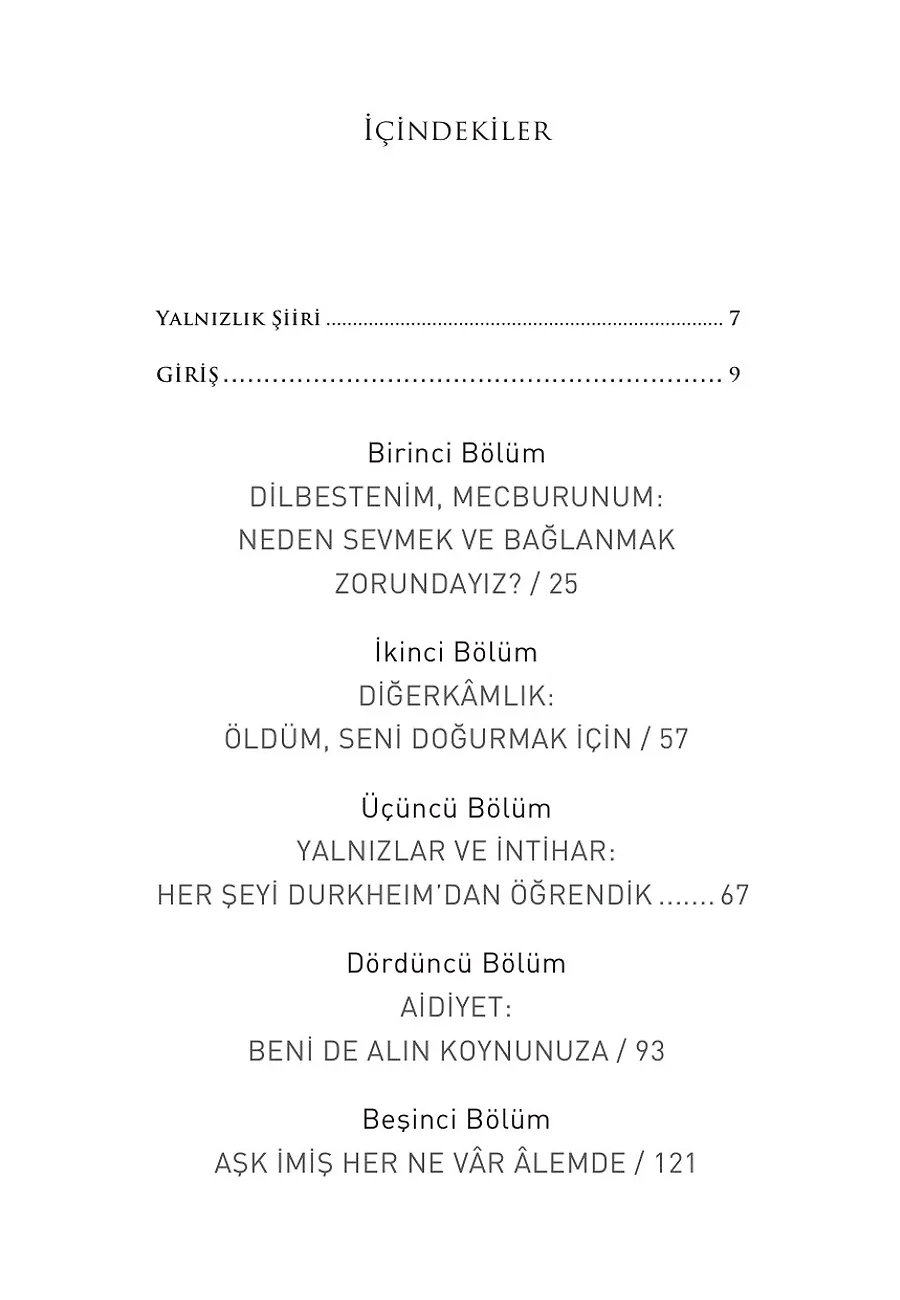 Yalnızlık Ve Aidiyet – Sayfa 1