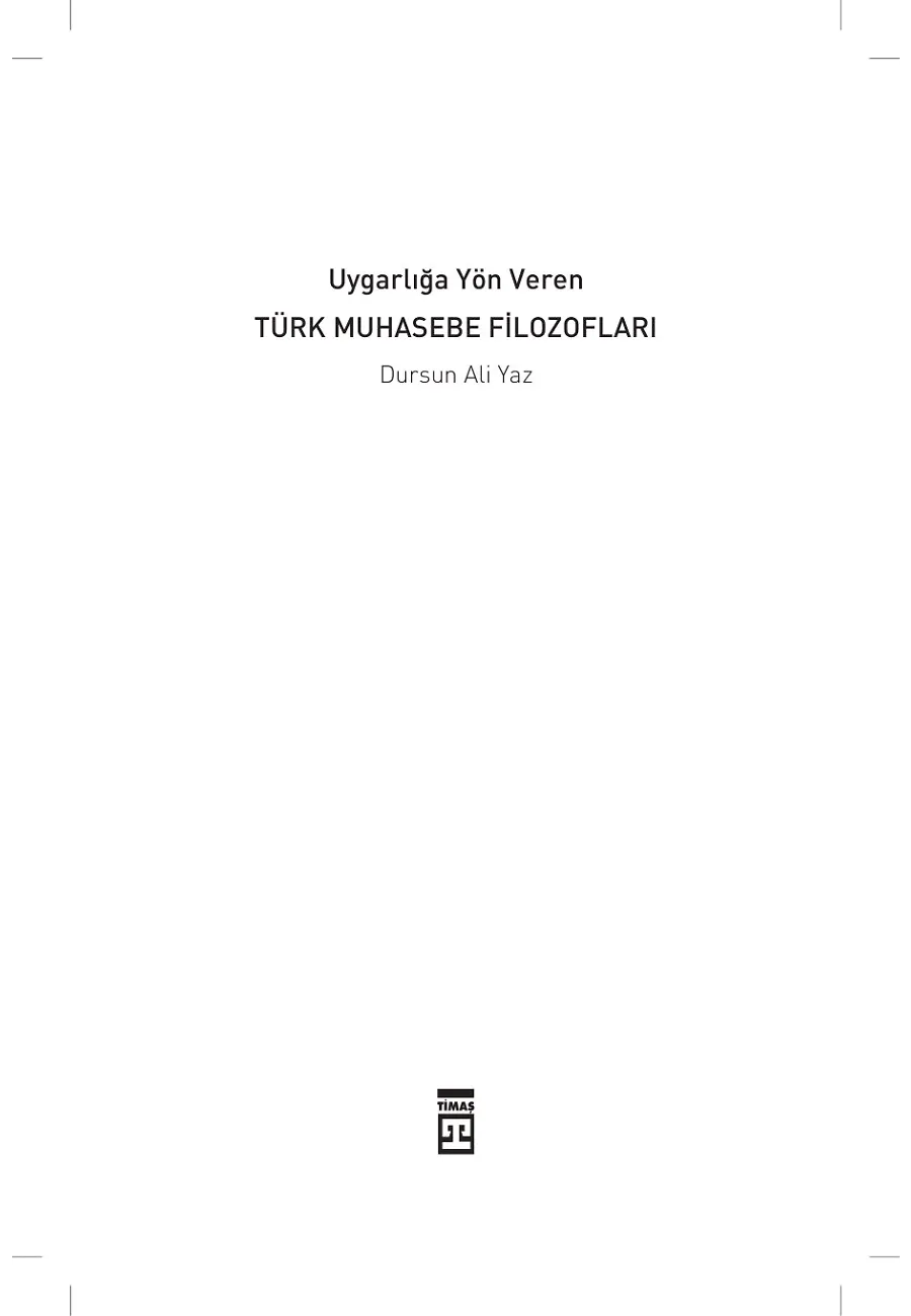 Türk Muhasebe Filozofları – Sayfa 1