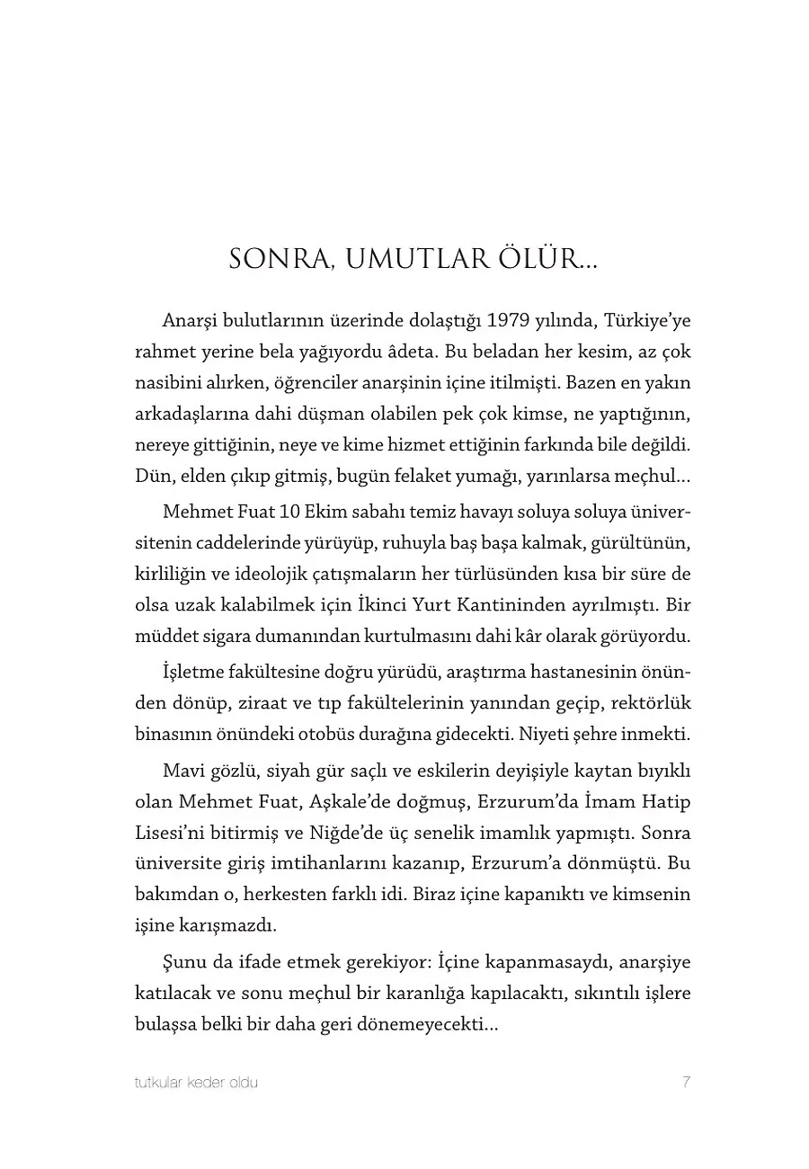 Tutkular Keder Oldu – Sayfa 1
