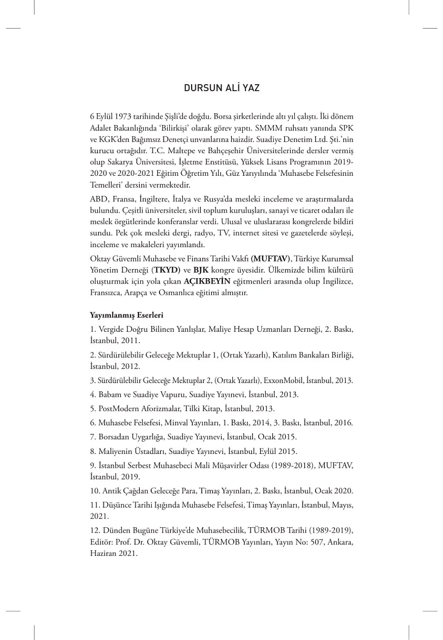 Türk Muhasebe Filozofları – Sayfa 2