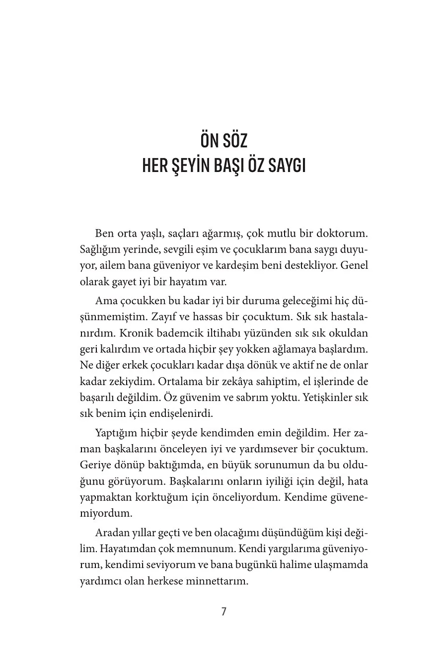 Öz Saygı Dersleri – Sayfa 1