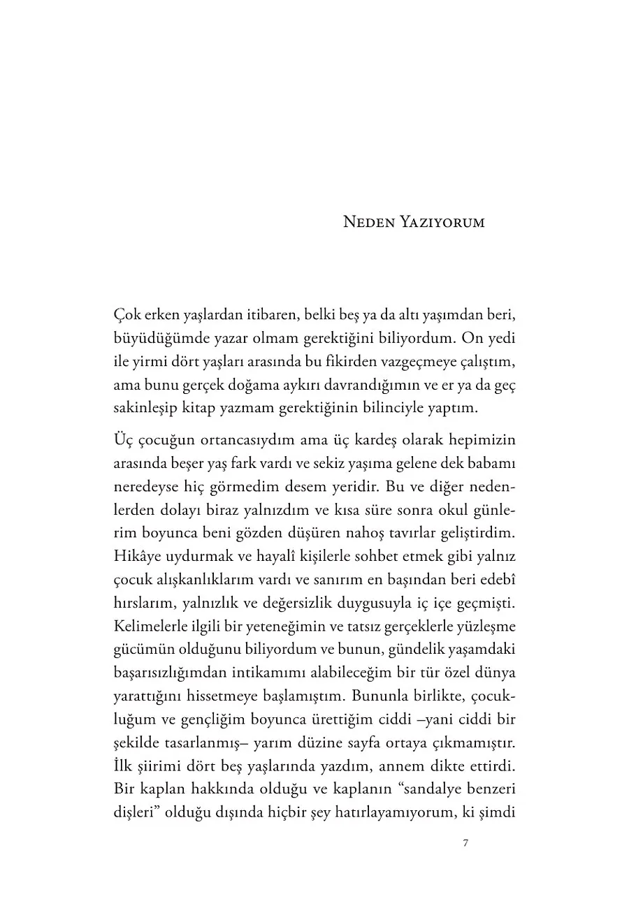 Neden Yazıyorum – Sayfa 1
