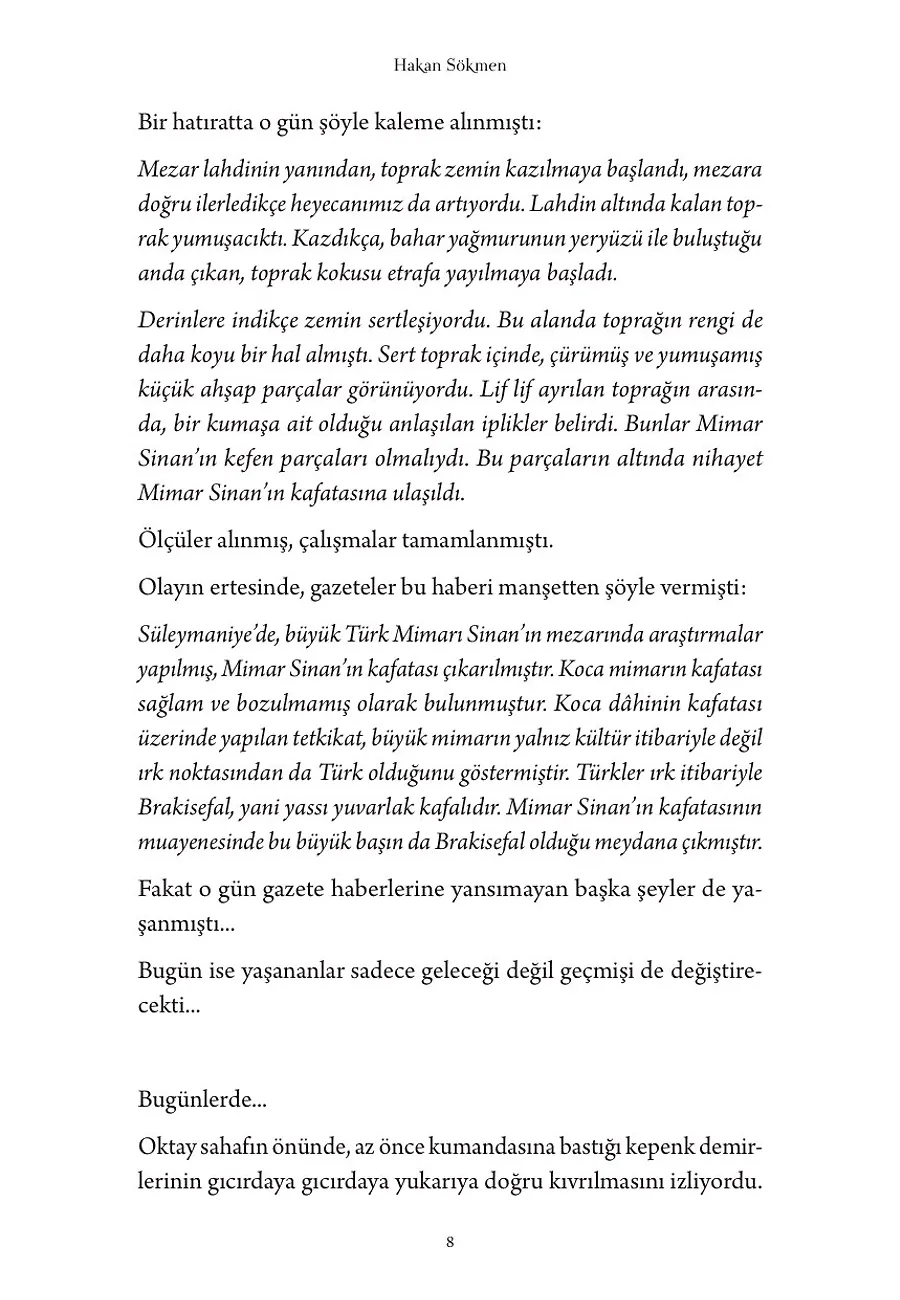 Mimar Sinan'ın Kayıp Kafatası – Sayfa 1