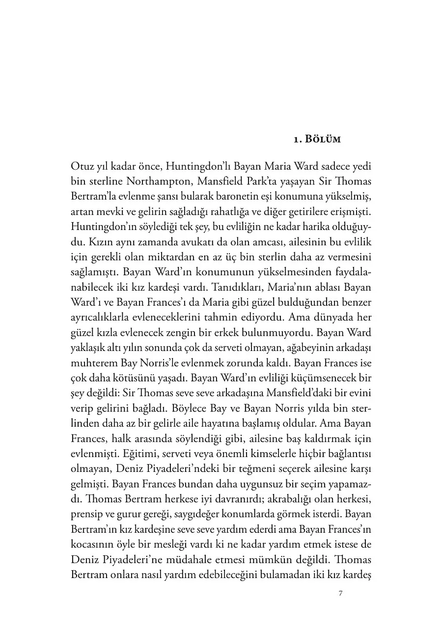 Mansfield Park – Sayfa 1