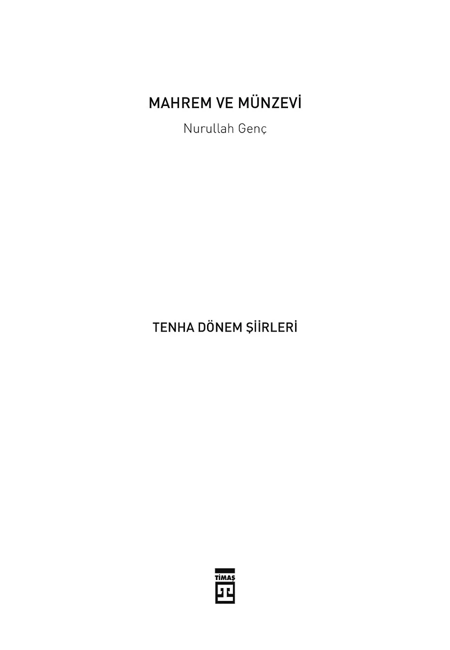 Mahrem Ve Münzevi – Sayfa 1