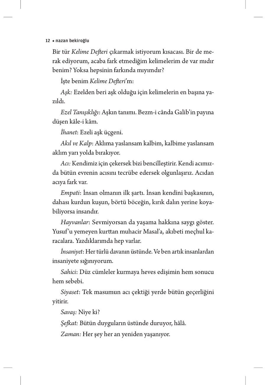 Kelime Defteri – Sayfa 6