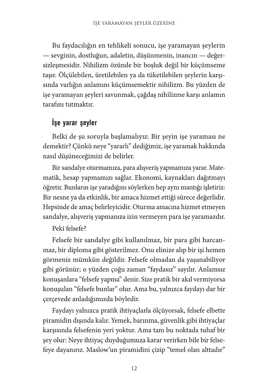İşe Yaramayan Şeyler Üzerine – Sayfa 1