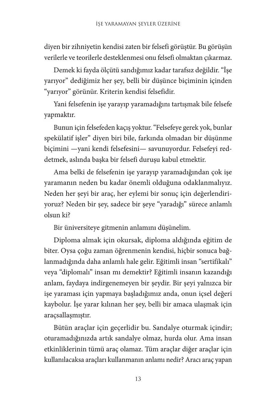 İşe Yaramayan Şeyler Üzerine – Sayfa 2