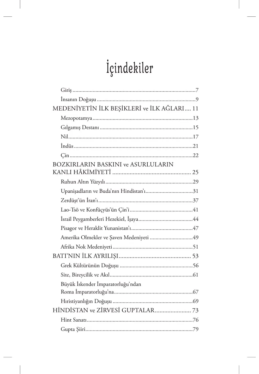 İnsanlığın Medeniyet Destanı – Sayfa 1