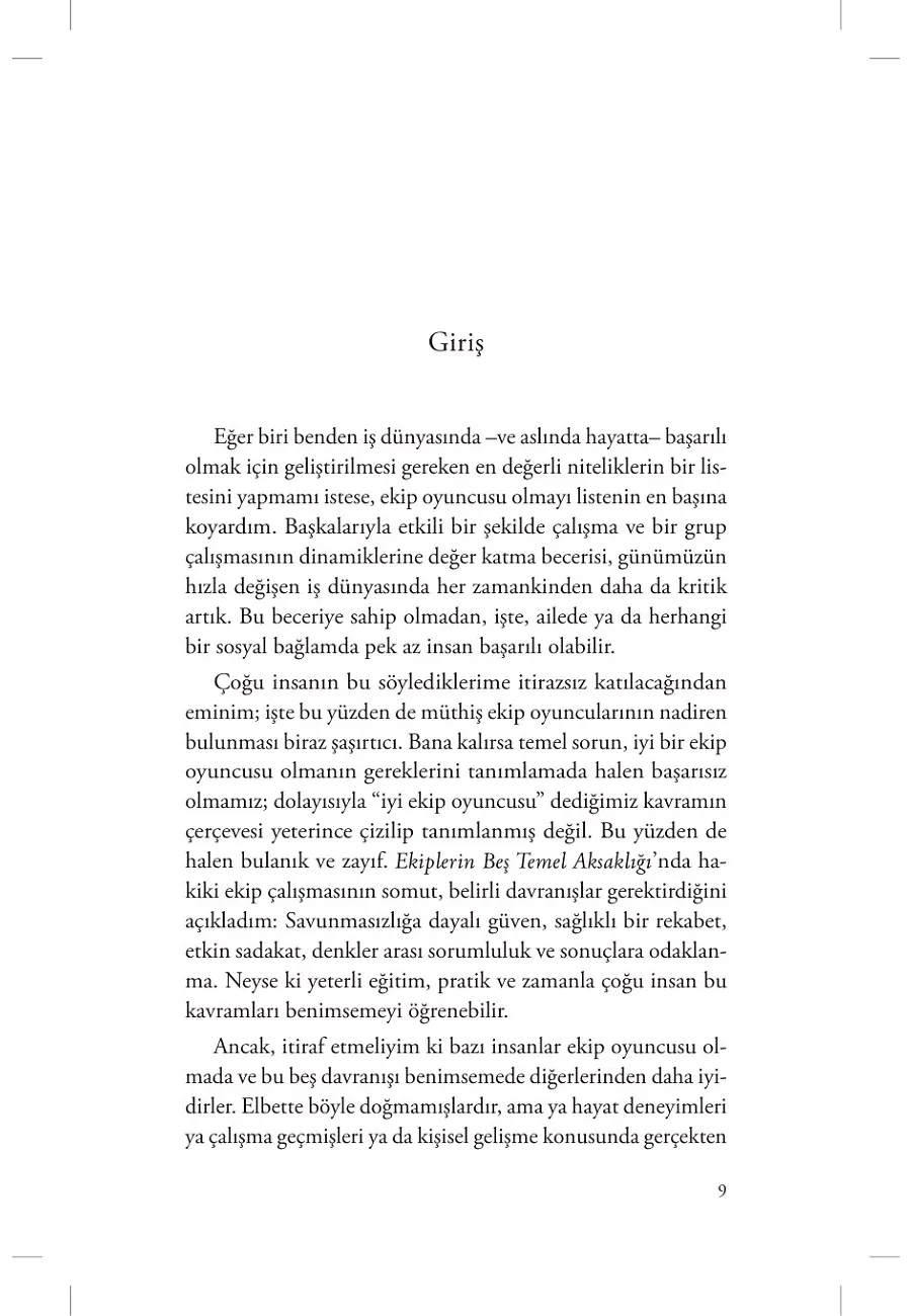 İdeal Ekip Oyuncusu – Sayfa 2
