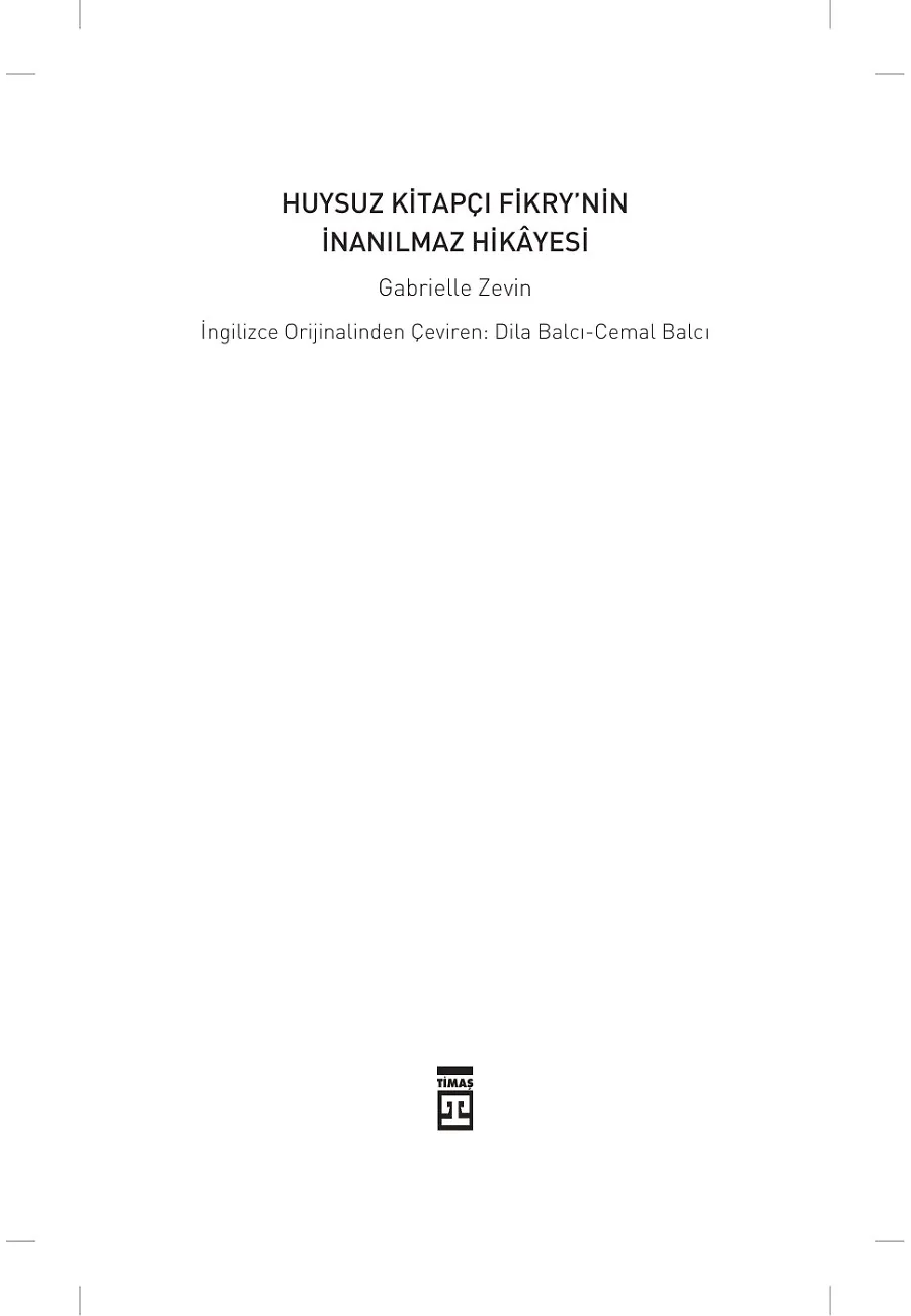 Huysuz Kitapçı Fikry'nin İnanılmaz Hikayesi – Sayfa 1