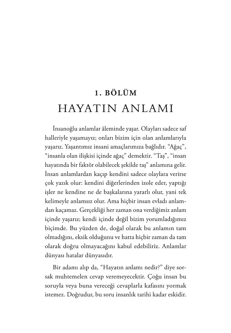 Hayatın Anlamı Ve Amacı – Sayfa 1