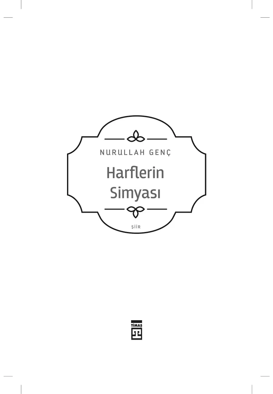 Harflerin Simyası – Sayfa 1
