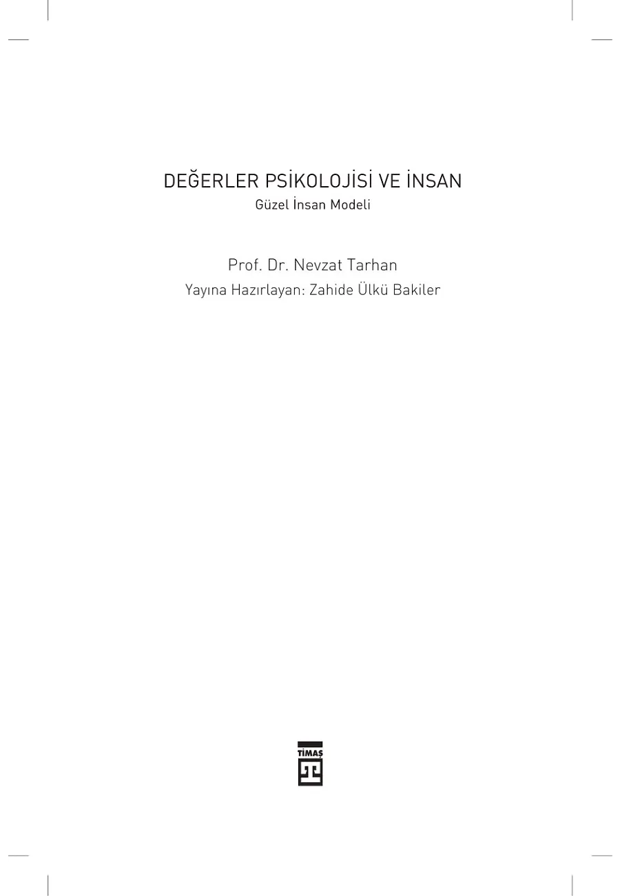 Değerler Psikolojisi Ve İnsan – Sayfa 1