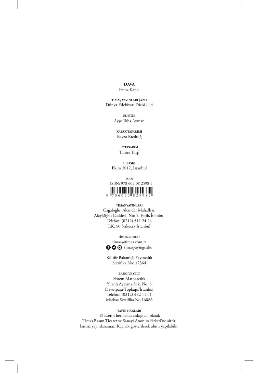 Dava – Sayfa 1