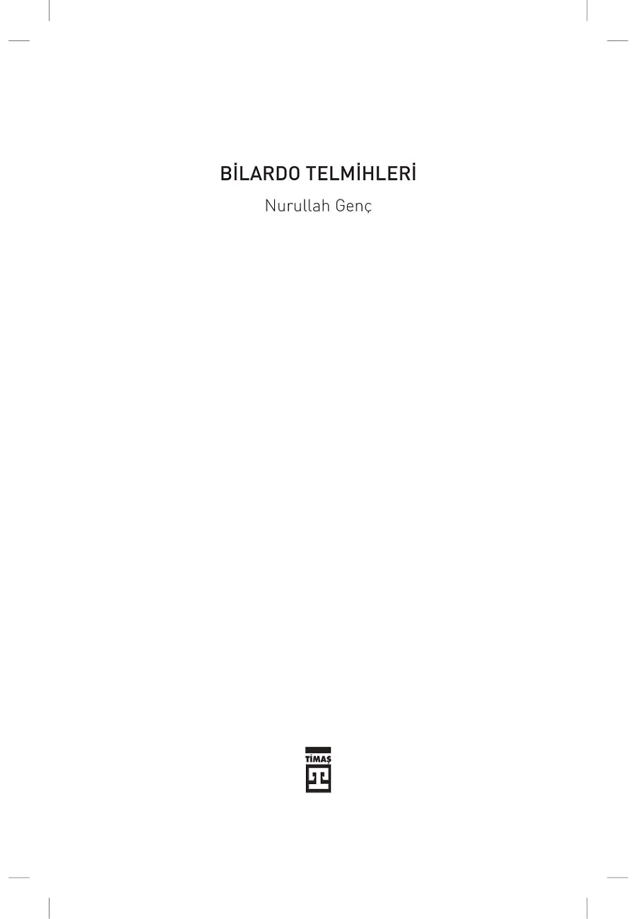 Bilardo Telmihleri – Sayfa 1