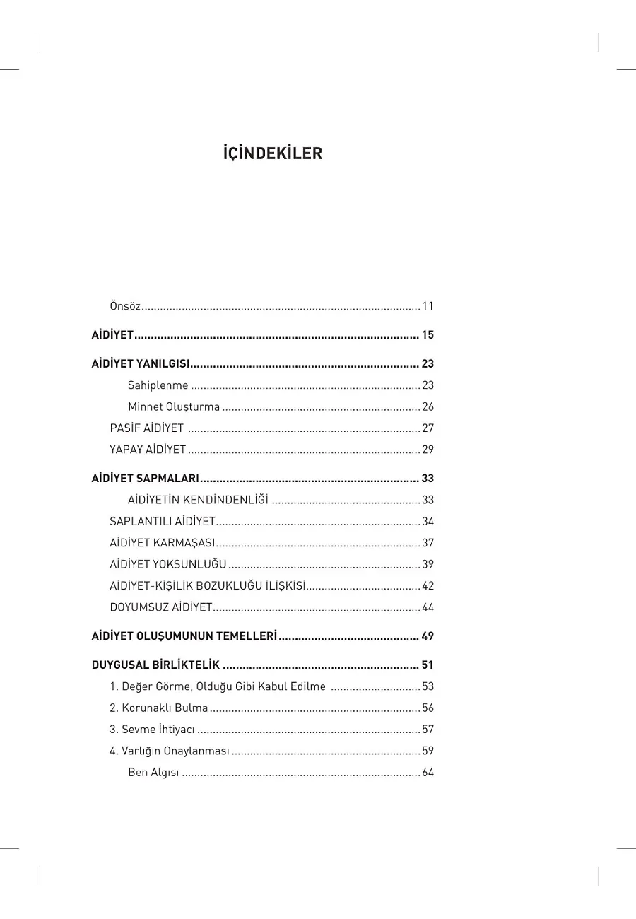 Aile İle Bağlanma Aidiyet – Sayfa 1