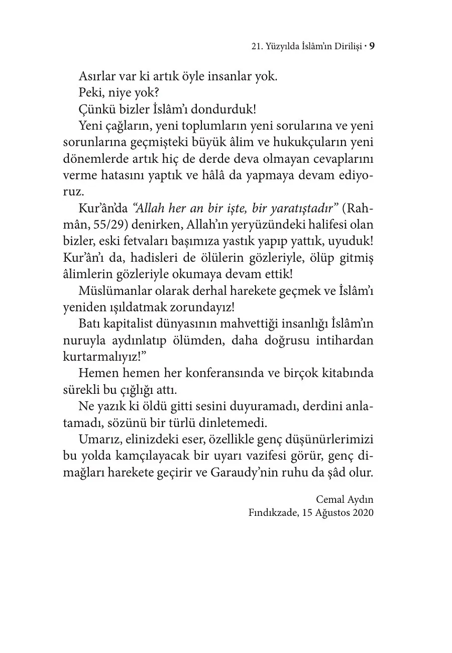 21. Yüzyılda İslam'ın Dirilişi – Sayfa 3
