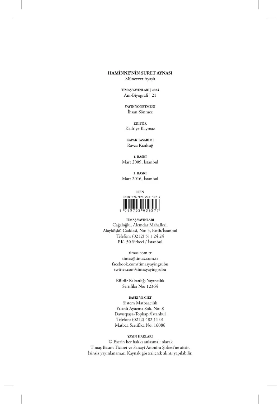 Haminne'nin Suret Aynası – Sayfa 1