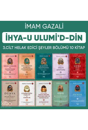 İhyau Ulumiddin 3. Cilt (Helâk Edici Şeyler 10 Kitap)