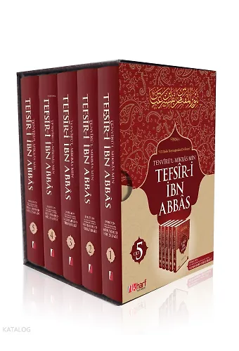 İbn Abbas Tefsiri (5 Cilt Takım) - 15 Hadis Kaynağından Derlenen Tefsir-İ İbn Abbas