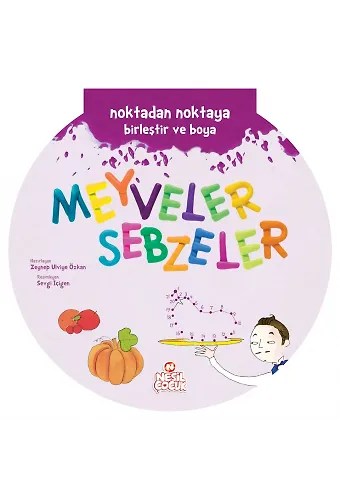 Meyveler Ve Sebzeler / Noktadan Noktaya Birleştir Ve Boya