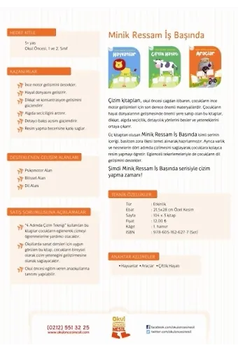 Minik Ressam İş Başında (3 Kitap)