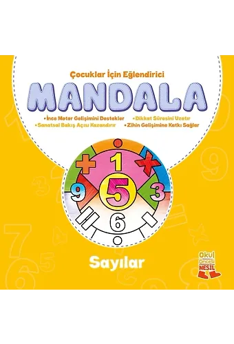 Sayılar - Çocuklar İçin Eğlendirici Mandala