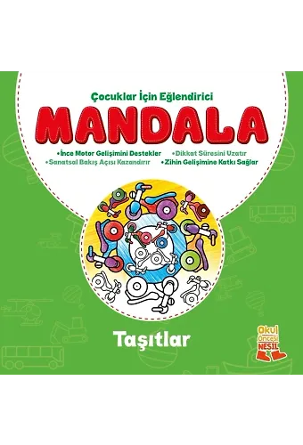 Taşıtlar - Çocuklar İçin Eğlendirici Mandala