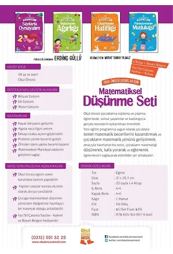 Matematiksel Düşünme Seti (4 Kitap)