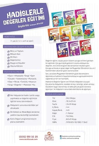 Hadislerle Değerler Eğitimi (10 Kitap)