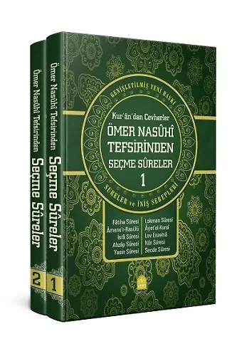 Kurandan Cevherler Ömer Nasuhi Tefsirinden Seçme Sureler 2 Cilt Takım Genişletilmiş Yeni Baskı