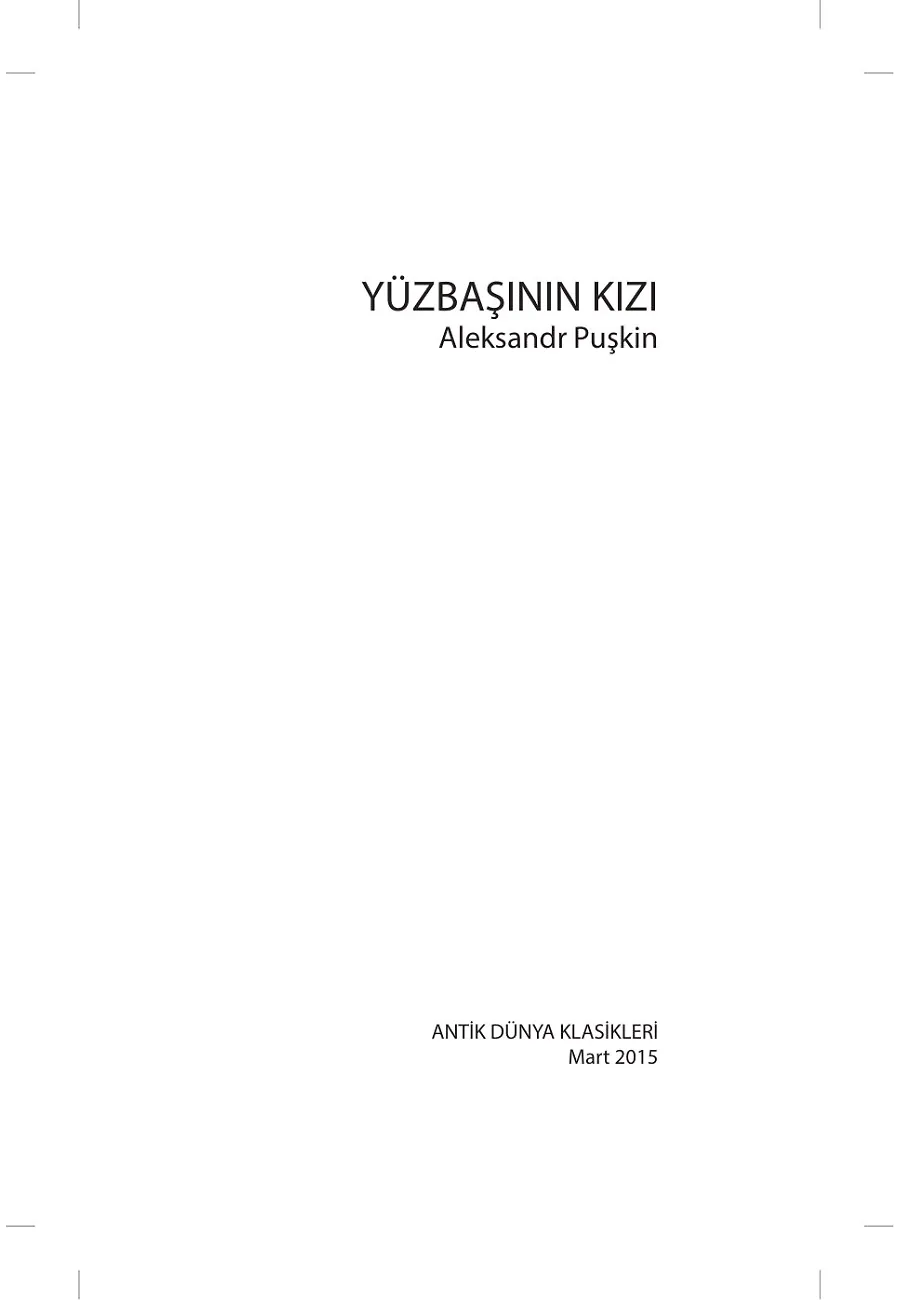 Yüzbaşının Kızı – Sayfa 1