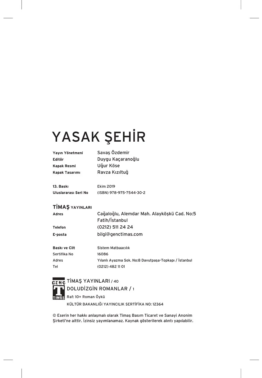 Yasak Şehir – Sayfa 1