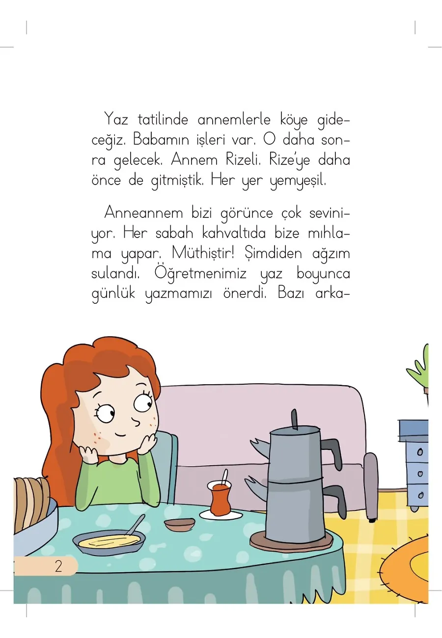 Yaşasın! Yaz Tatili - Günlük Güneşlik Hikayeler - 1. Sınıf Hikaye Seti – Sayfa 2