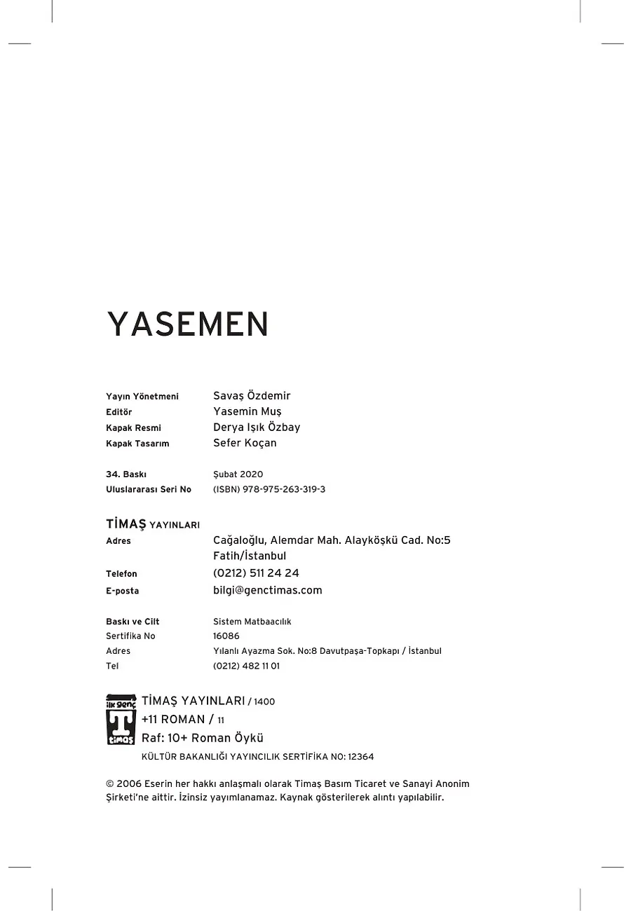 Yasemen – Sayfa 1