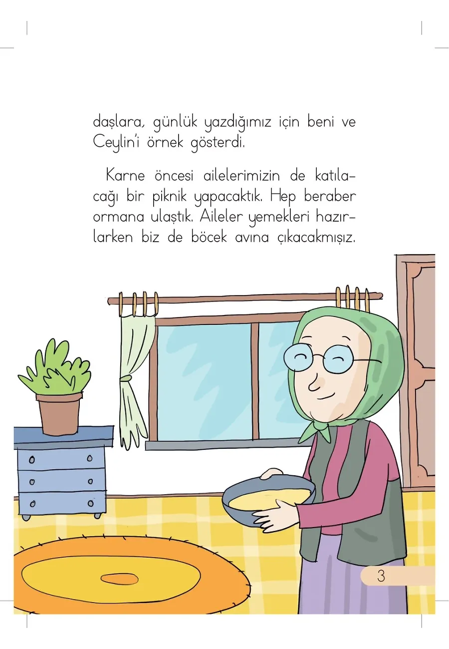 Yaşasın! Yaz Tatili - Günlük Güneşlik Hikayeler - 1. Sınıf Hikaye Seti – Sayfa 3