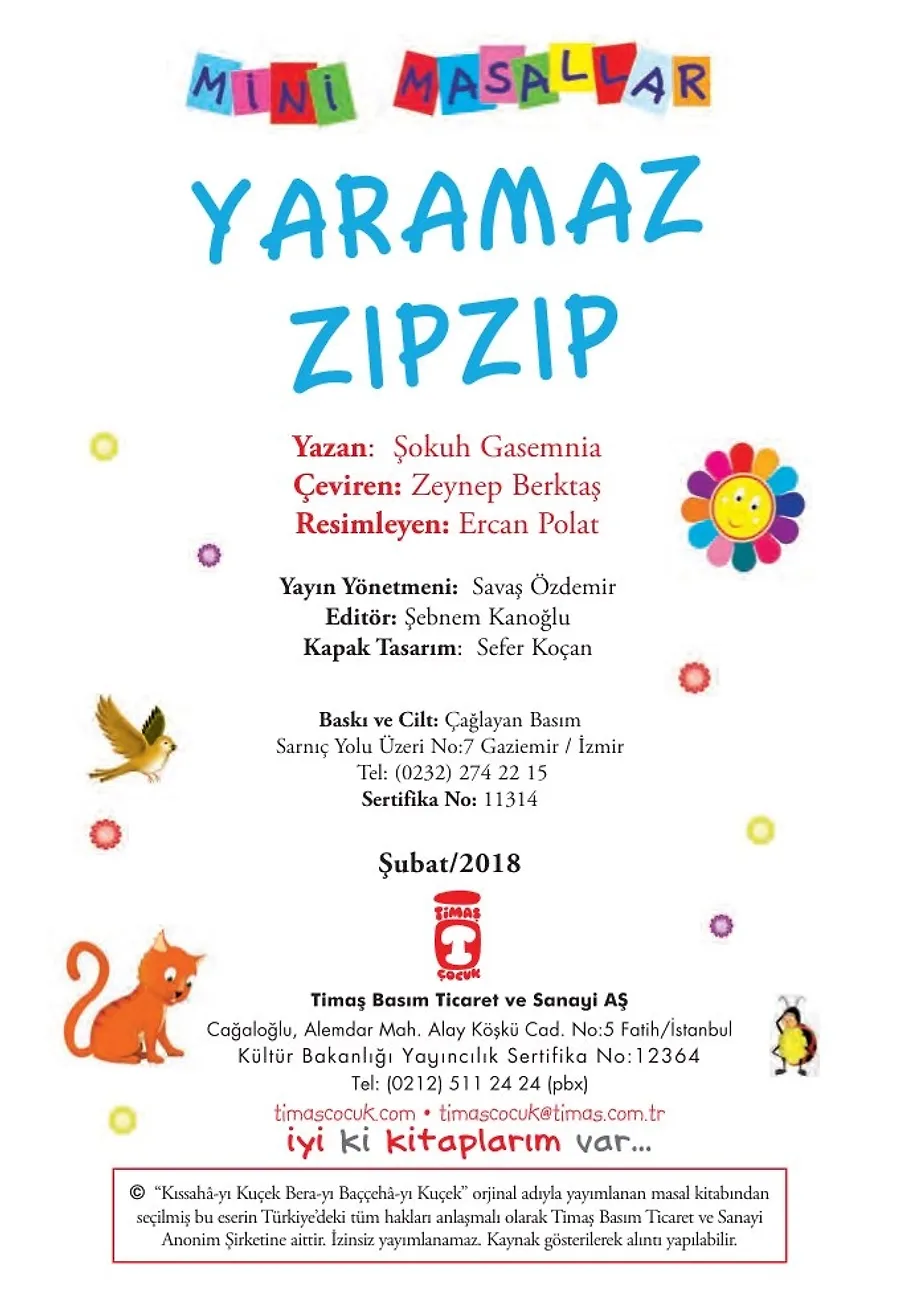 Yaramaz Zıpzıp - Mini Masallar 1 (8) – Sayfa 1