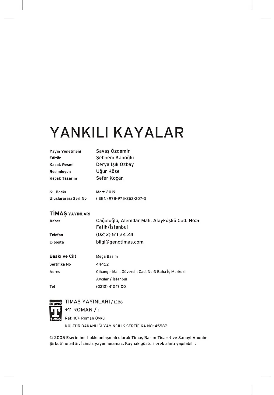 Yankılı Kayalar – Sayfa 1