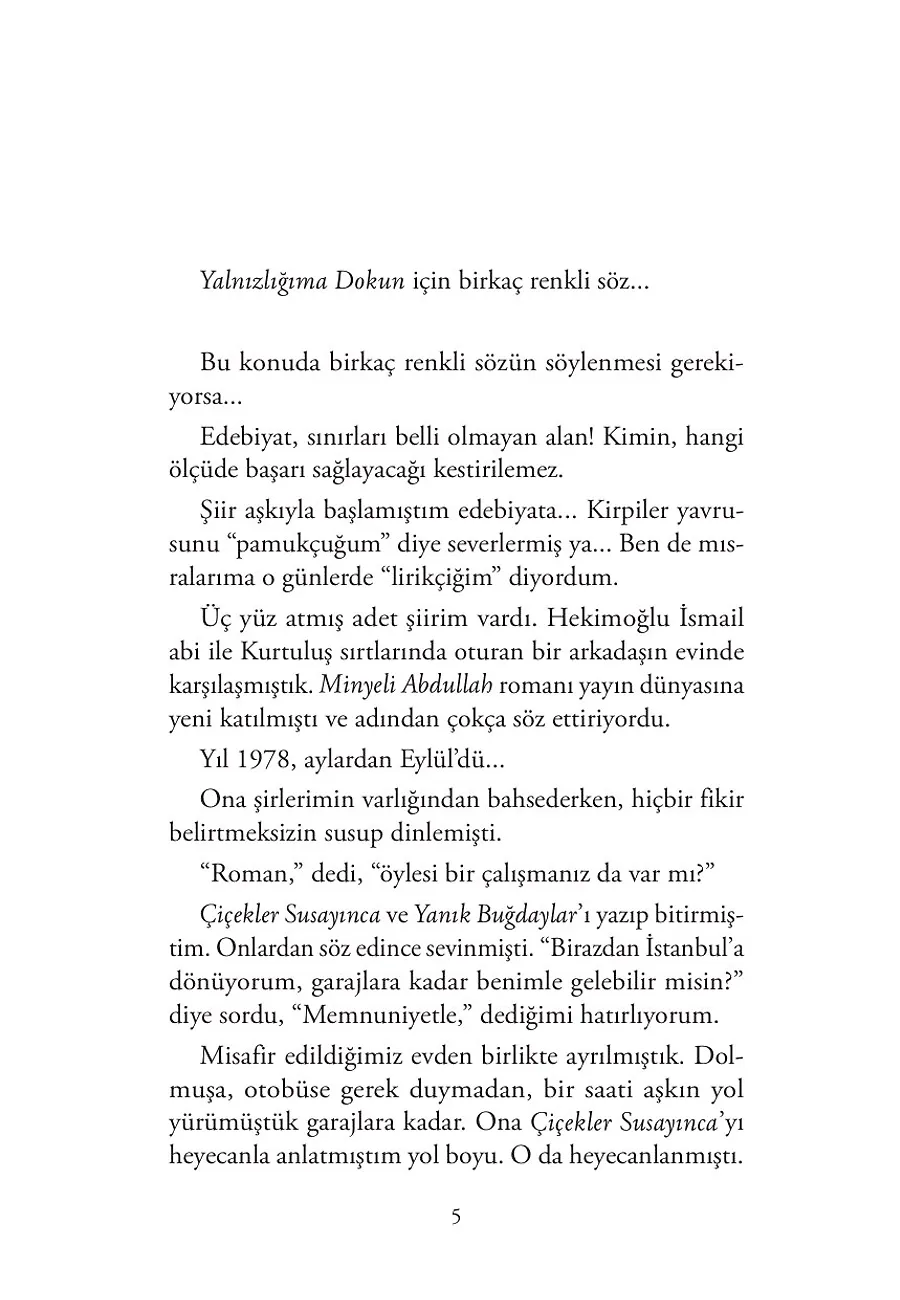 Yalnızlığıma Dokun – Sayfa 1