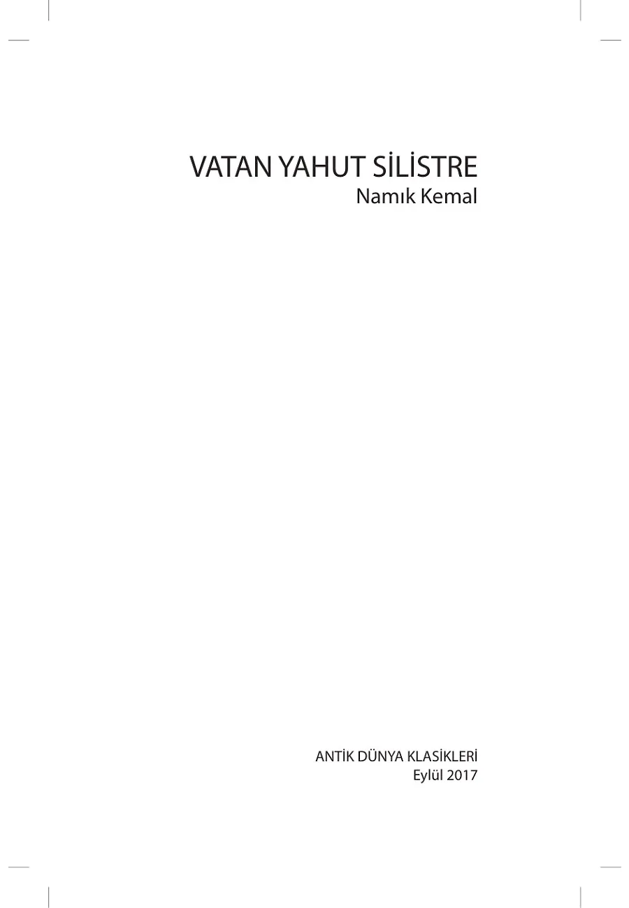 Vatan Yahut Silistre – Sayfa 1