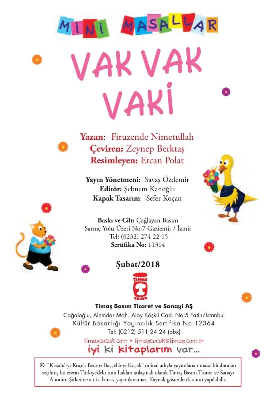 Vak Vak Vaki - Mini Masallar 1 (7) – Sayfa 1
