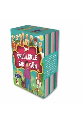 Ünlülerle Bir Gün 1 Set - (10 Kitap)