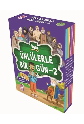 Ünlülerle Bir Gün 2 Set - (10 Kitap)